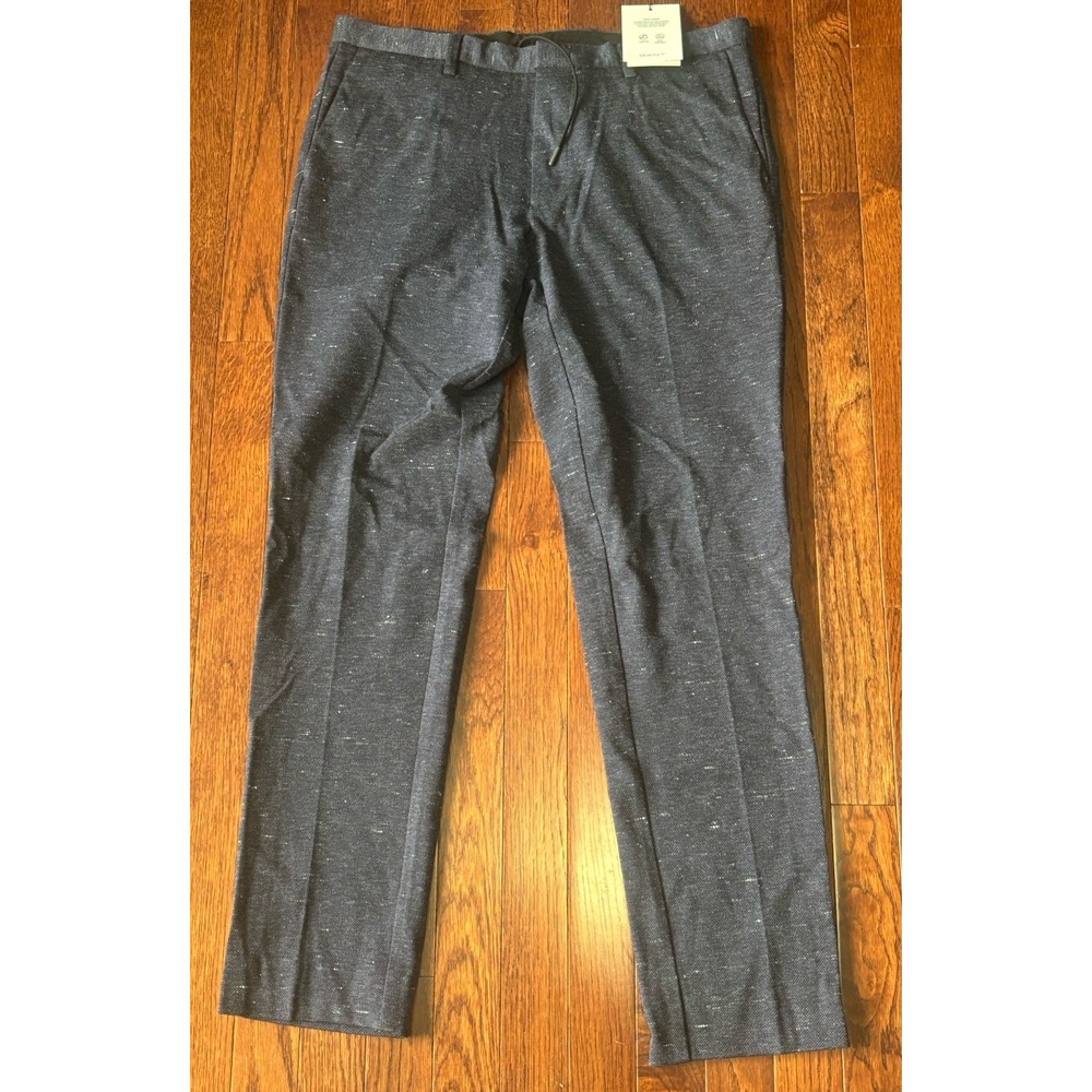 NWT GANT Tailored Slim‎ Jersey Blue Travel Pants 48 32x30